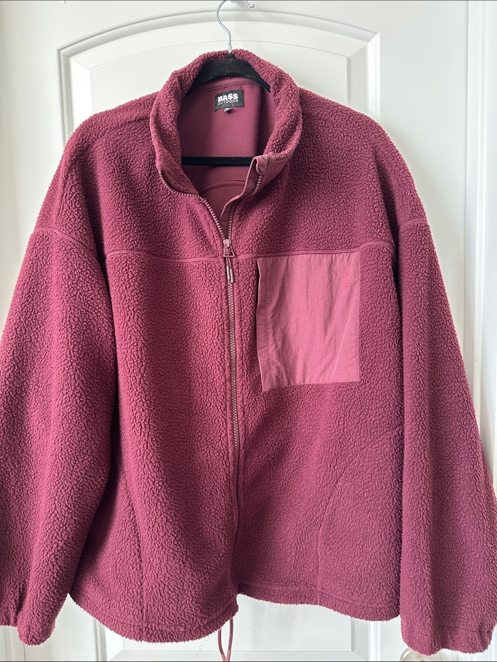Bass Fleece Jacket in Maroon